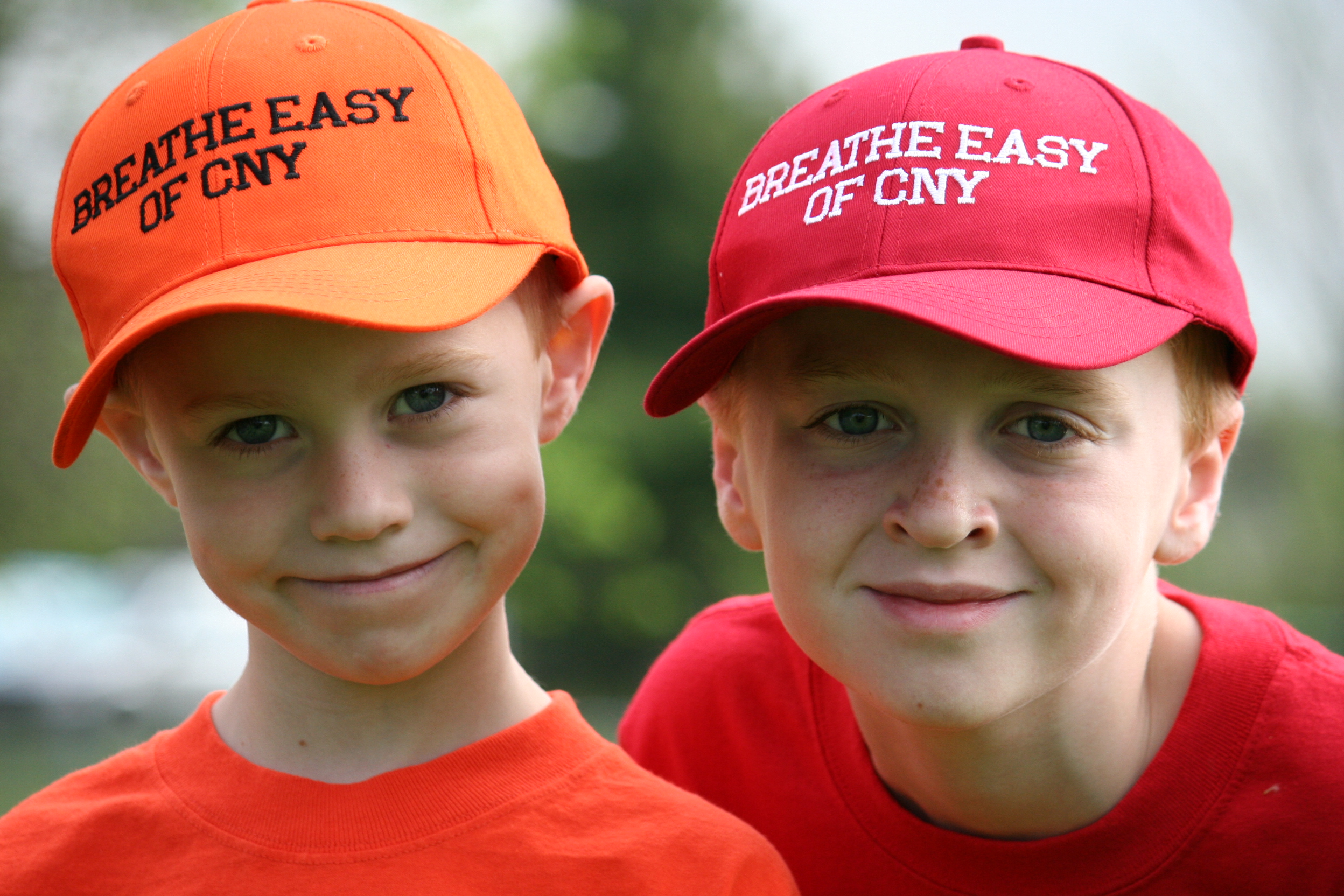 Two children from the little league team